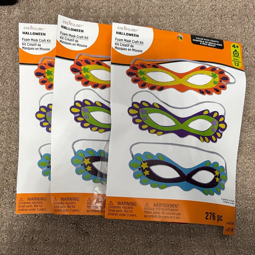 Creatology Halloween Foam Mask Craft Kit - Colorful Designs